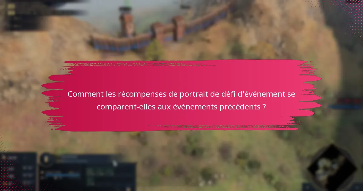 Quelles sont les conditions de déblocage des récompenses de portrait de défi d’événement ?