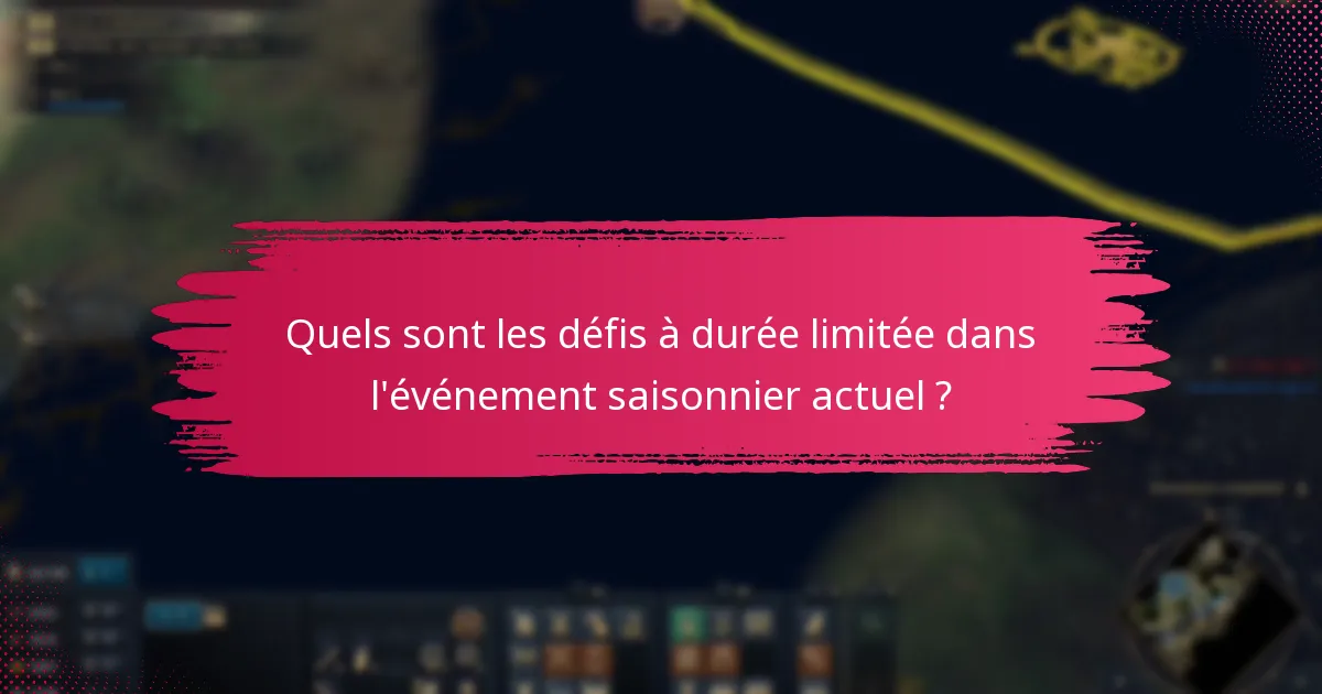 Quels sont les critères de participation à l’événement saisonnier ?