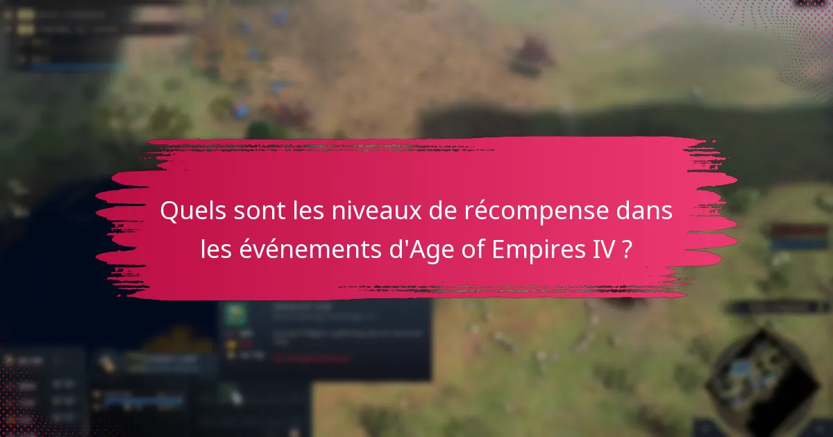Quelles sont les meilleures pratiques pour participer aux événements d’Age of Empires IV ?